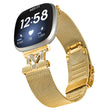Fitbit Sense 1 / Fitbit Versa 3 Metall Og Strass Universal Reim