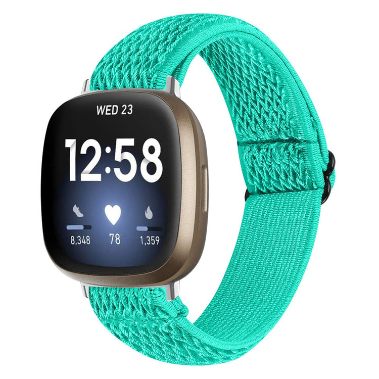 Smuk Nylon Universal Rem passer til Fitbit Sense 2 / Fitbit Versa 4 - Grøn#serie_1