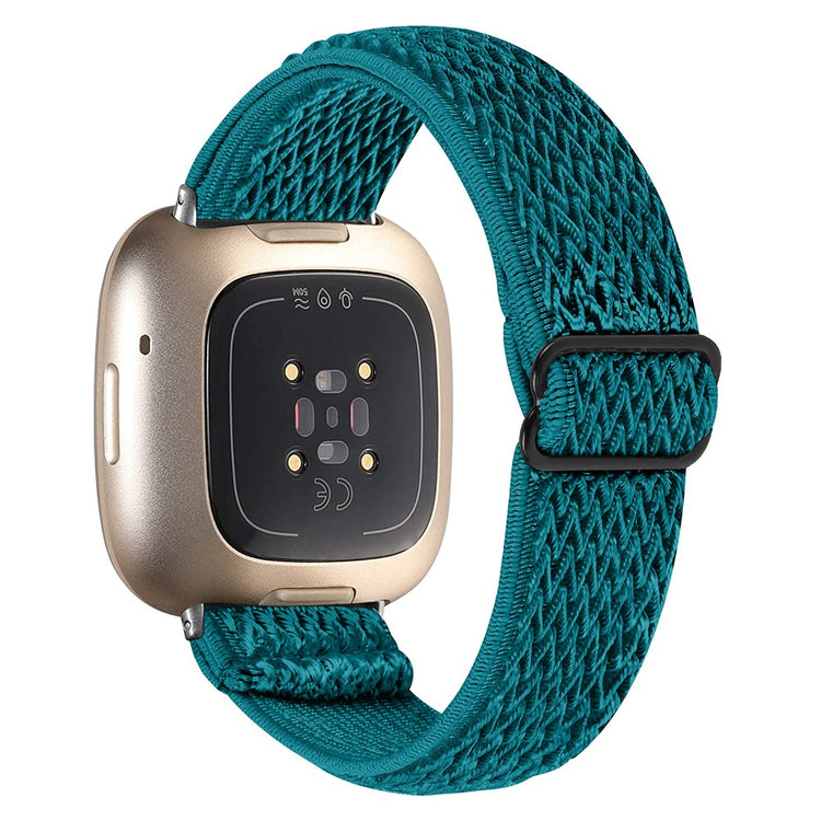 Smuk Nylon Universal Rem passer til Fitbit Sense 2 / Fitbit Versa 4 - Grøn#serie_7