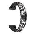 Fitbit Sense 2 / Fitbit Versa 4 Metall Og Strass Universal Reim