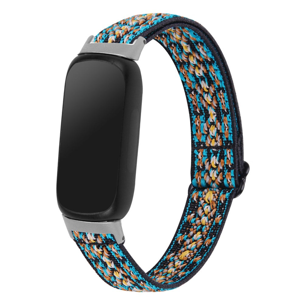 Skøn Nylon Rem passer til Fitbit Inspire 3 - Blå#serie_1