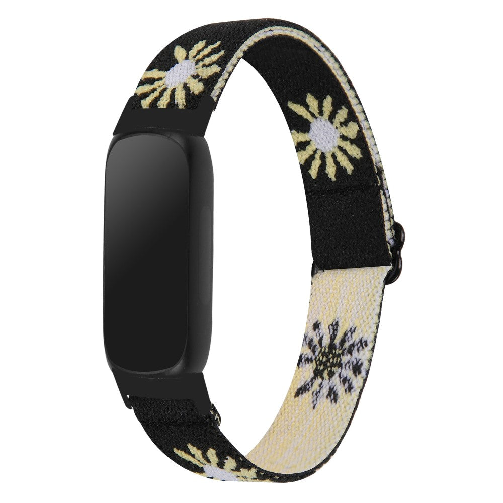 Fantastisk Metal Og Nylon Rem passer til Fitbit Inspire 3 - Sort#serie_11