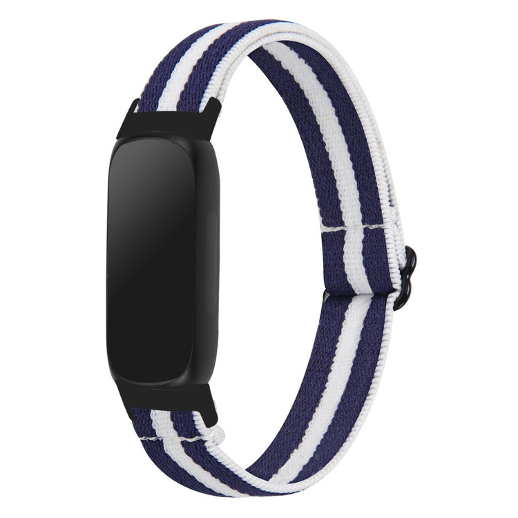 Fantastisk Metal Og Nylon Rem passer til Fitbit Inspire 3 - Blå#serie_14