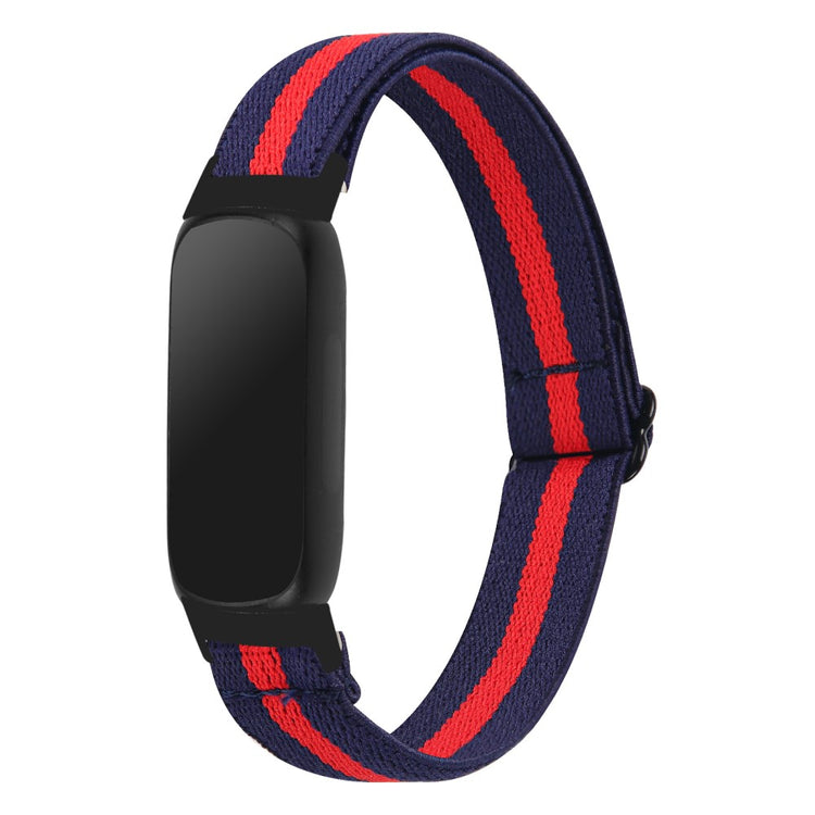 Fantastisk Metal Og Nylon Rem passer til Fitbit Inspire 3 - Blå#serie_15