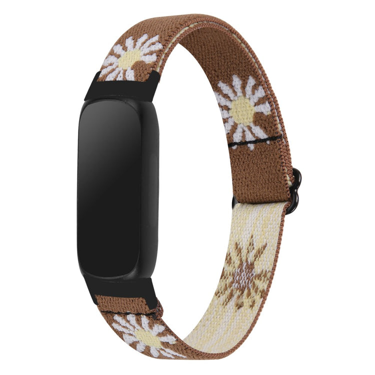 Fantastisk Metal Og Nylon Rem passer til Fitbit Inspire 3 - Brun#serie_16