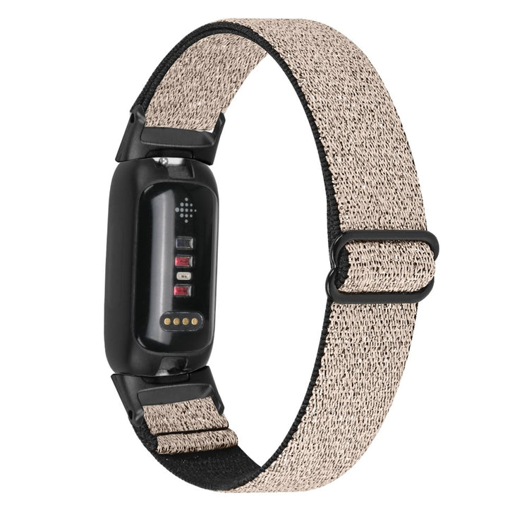 Mega Hårdfør Nylon Rem passer til Fitbit Inspire 3 - Guld#serie_10