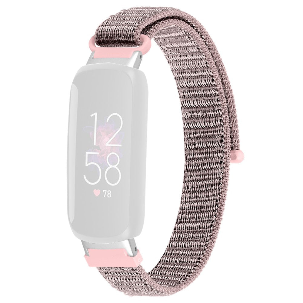 Helt Vildt Skøn Nylon Rem passer til Fitbit Inspire 3 - Pink#serie_2