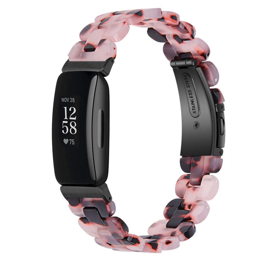 Vildt Sejt Metal Og Plastik Rem passer til Fitbit Inspire 3 - Pink#serie_7