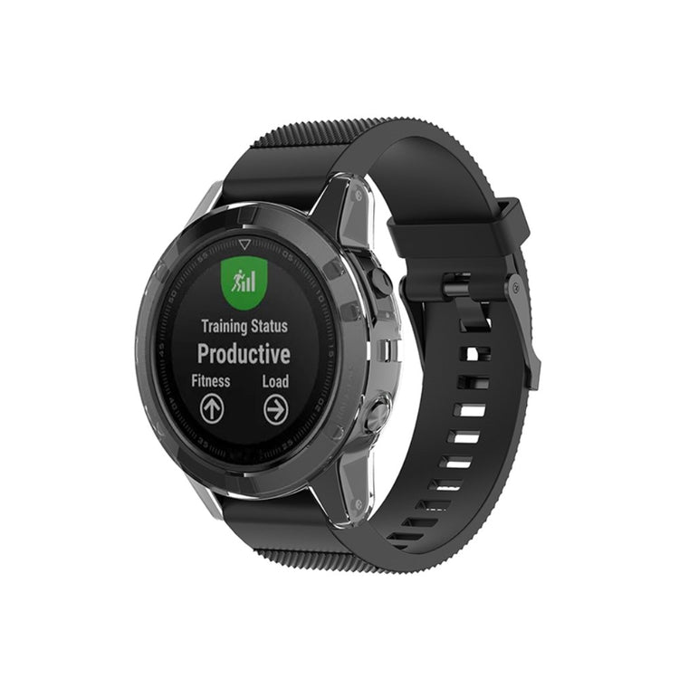 Meget Fint Silikone Cover til Garmin Fenix 5 / Garmin Fenix 5 Plus - Gennemsigtig#serie_2