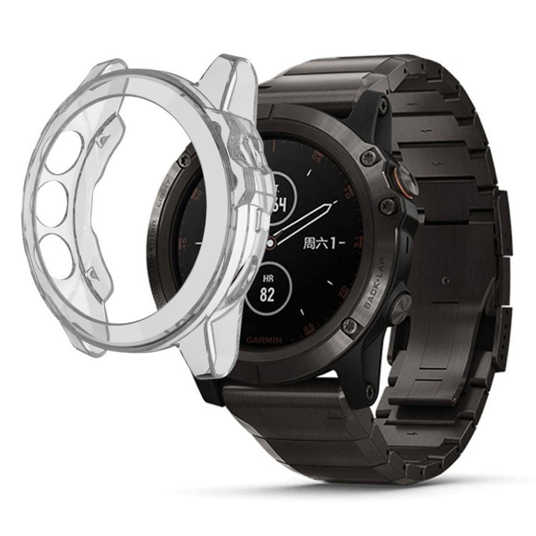 Alle Tiders Garmin Fenix 5S Silikone Cover - Gennemsigtig#serie_2