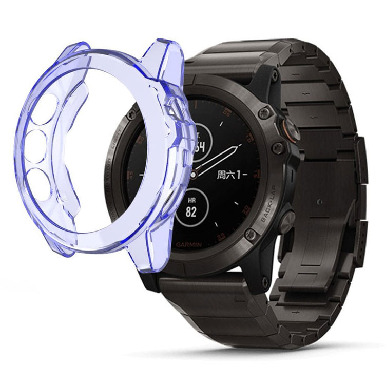 Alle Tiders Garmin Fenix 5S Silikone Cover - Blå#serie_5