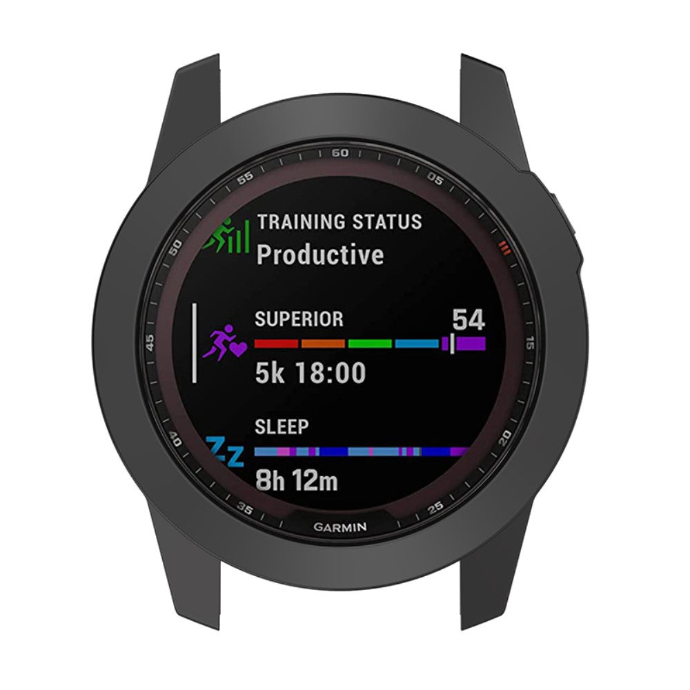 Vildt Godt Silikone Cover til Garmin Fenix 7S - Sort#serie_1