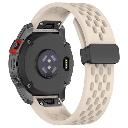 20mm multi-hole style silicone strap with buckle for Garmin Watch - Starlight#serie_9