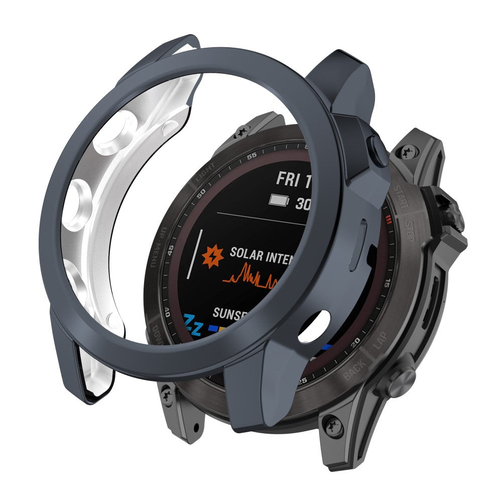 Mega Fint Silikone Cover til Garmin Fenix 7 - Sølv#serie_3