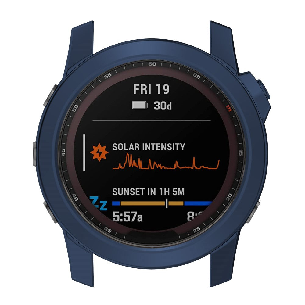 Mega Fint Silikone Cover til Garmin Fenix 7 - Blå#serie_4