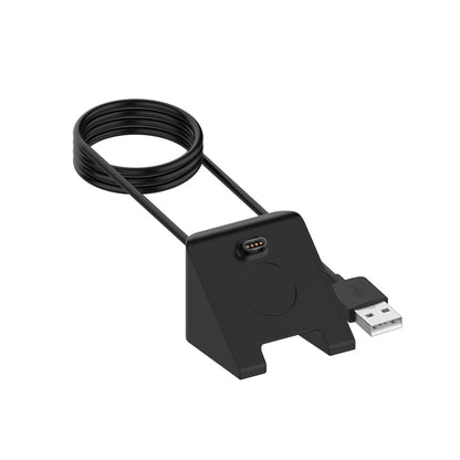 Plastik Ladestation passer til Garmin Smartwatch - Sort#serie_042