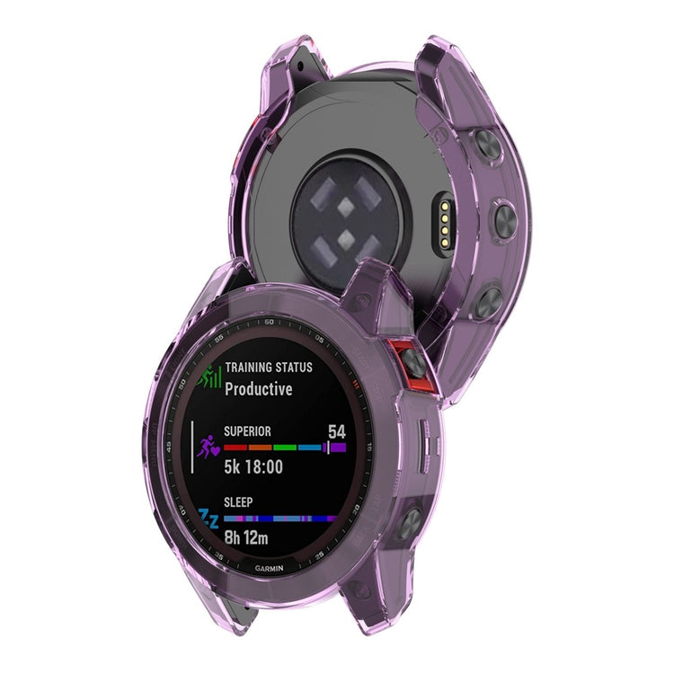 Vildt Flot Silikone Cover til Garmin Fenix 7X - Lilla#serie_5