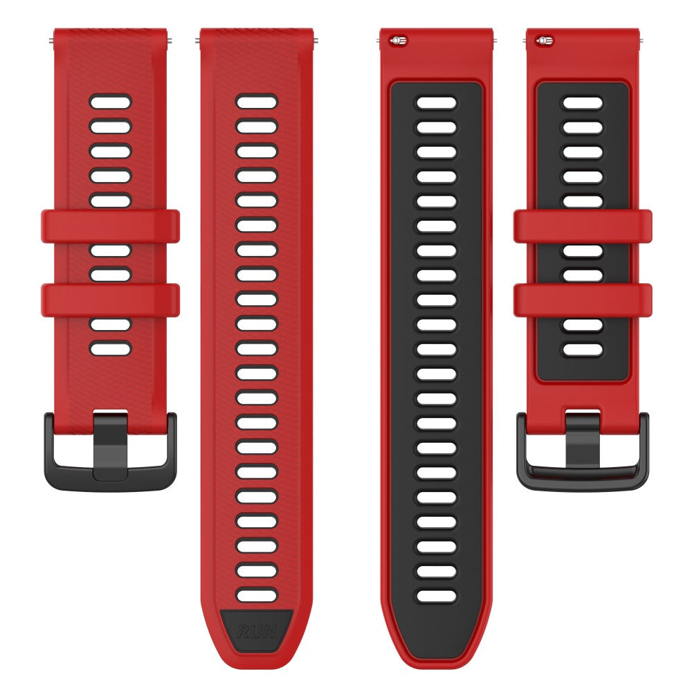 Super Nydelig Silikone Rem passer til Garmin Forerunner 265 - Rød#serie_2