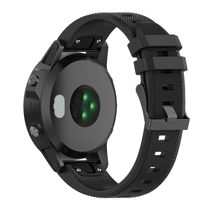 Meget Fed Silikone Cover passer til Garmin Smartwatch - Sølv#serie_7