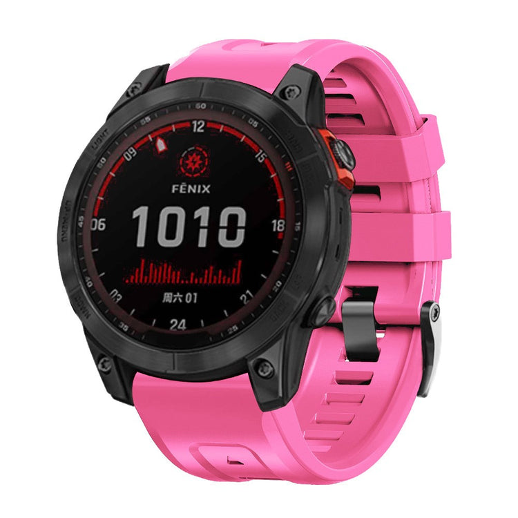 Super Holdbart Silikone Universal Rem passer til Smartwatch - Pink#serie_5