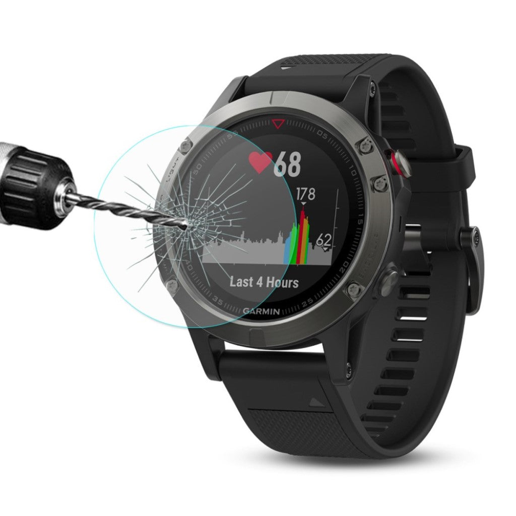 Garmin Fenix 5 Hærdet Glas Skærmbeskytter - Gennemsigtig#serie_1