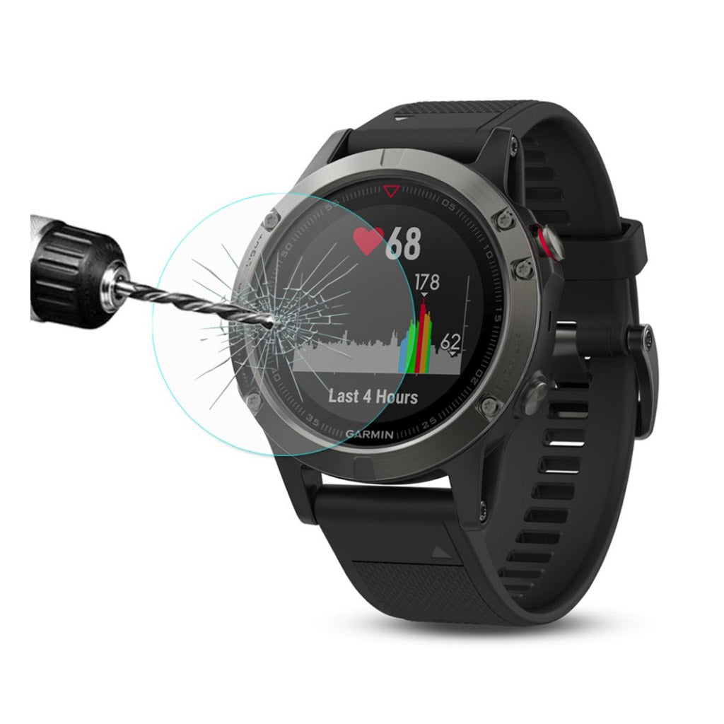 Garmin Fenix 5 Hærdet Glas Skærmbeskytter - Gennemsigtig#serie_1