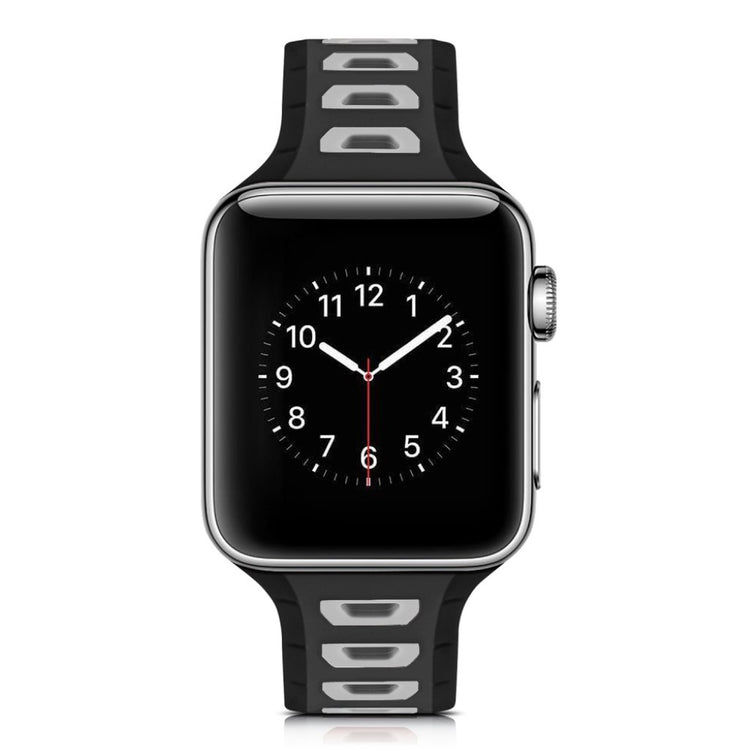 Meget smuk Apple Watch Series 1-3 38mm Silikone Rem - Flerfarvet#serie_9