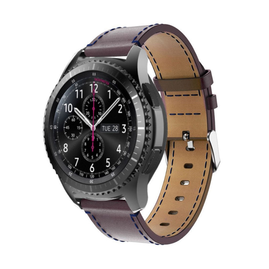 Brun Samsung Gear S3 Ægte Læder Urrem#serie_2