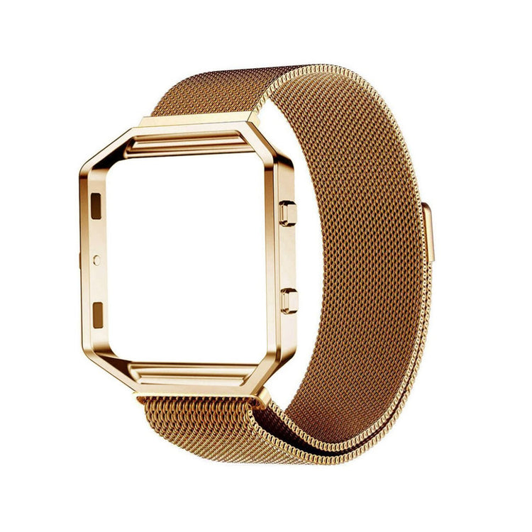 Super kønt Fitbit Blaze Metal Rem - Guld#serie_6