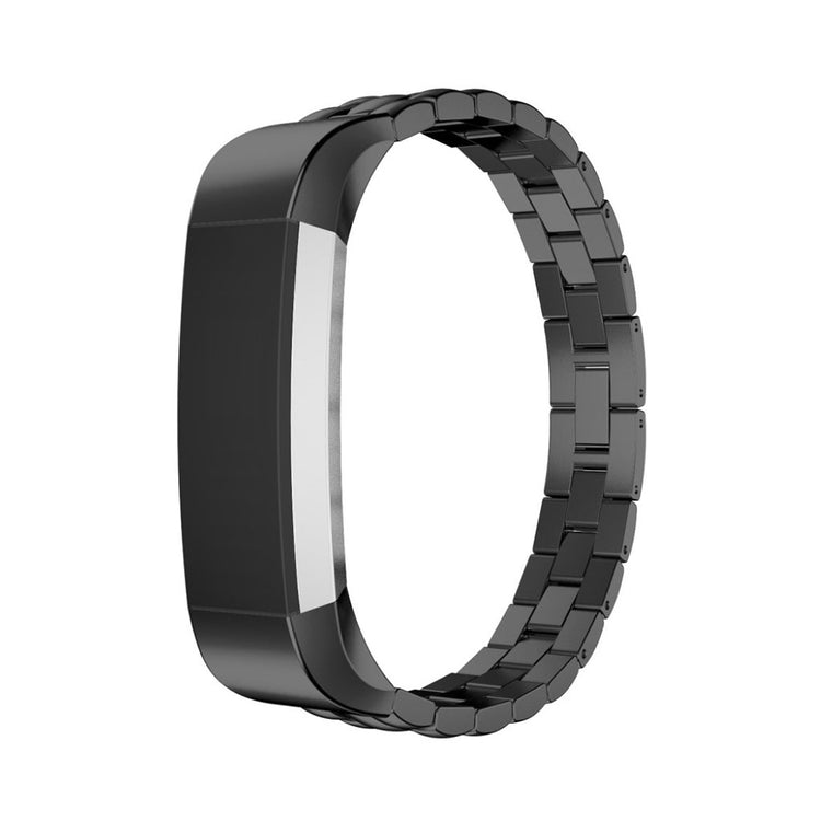 Helt vildt nydelig Fitbit Alta HR Metal Rem - Sort#serie_4