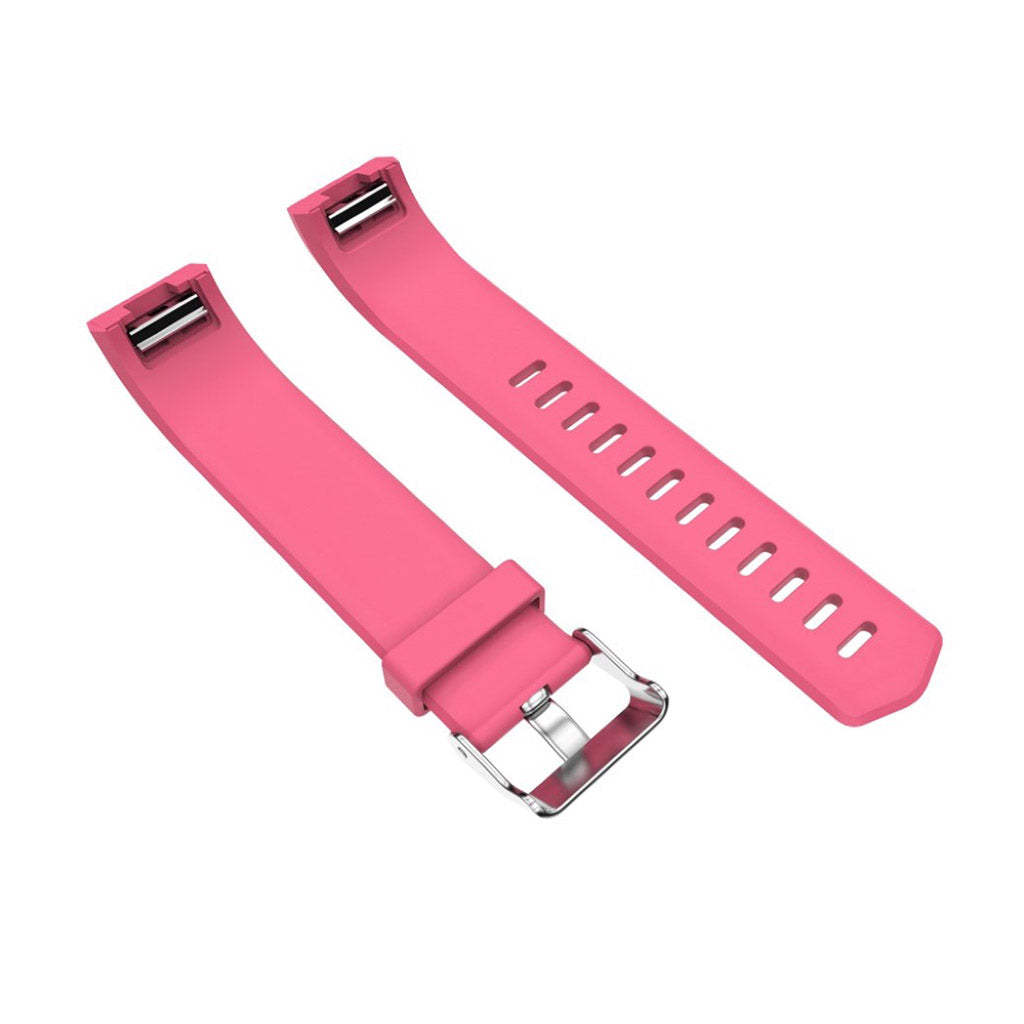 Meget elegant Fitbit Charge 2 Silikone Rem - Størrelse: S - Pink#serie_17