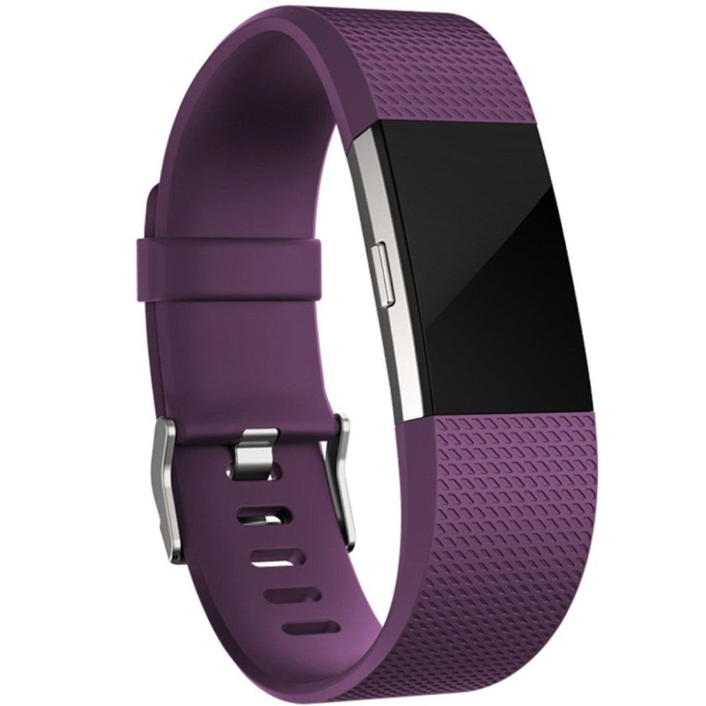 Mega cool Fitbit Charge 2 Silikone Rem - Lilla#serie_2