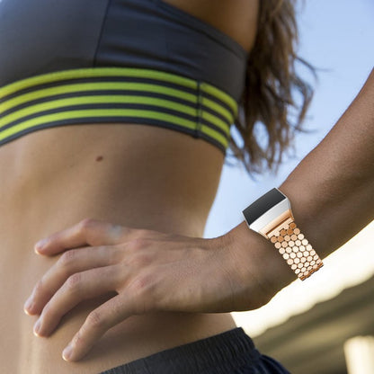 Helt vildt hårdfør Fitbit Ionic Metal Rem - Pink#serie_2