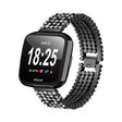 Moteriktig Fitbit Versa Metall og Strass Reim