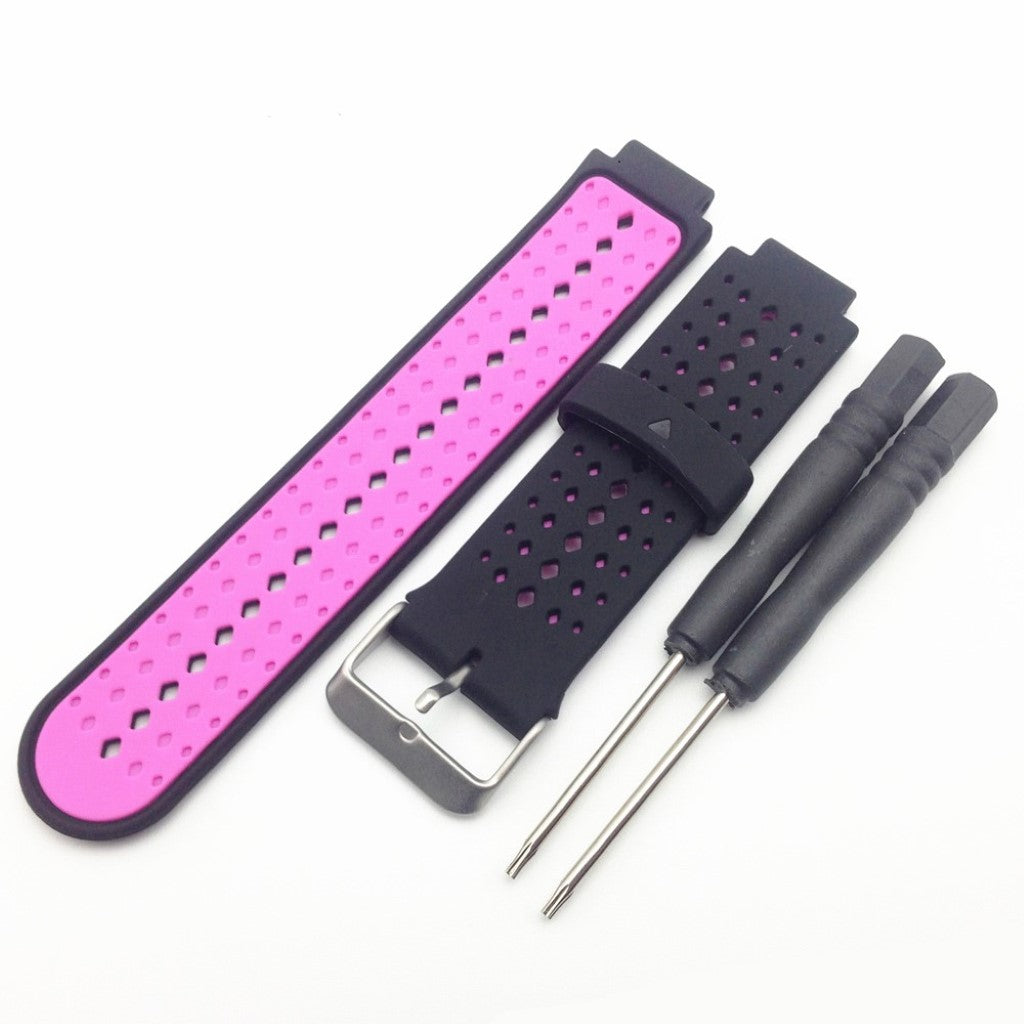 Fint Universal Garmin Silikone Rem - Pink#serie_14