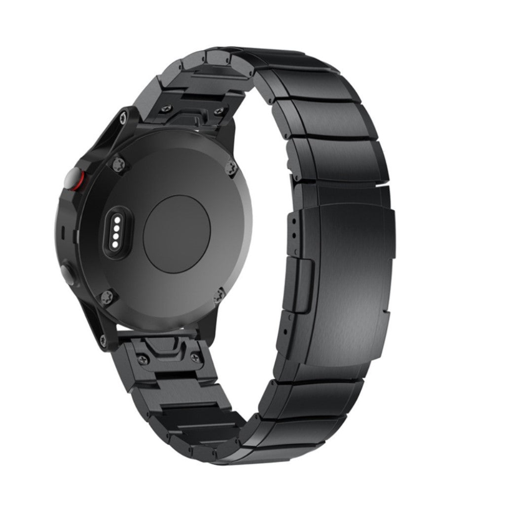 Holdbart Garmin Fenix 5X / Garmin Tactix Charlie Metal Rem - Sort#serie_2