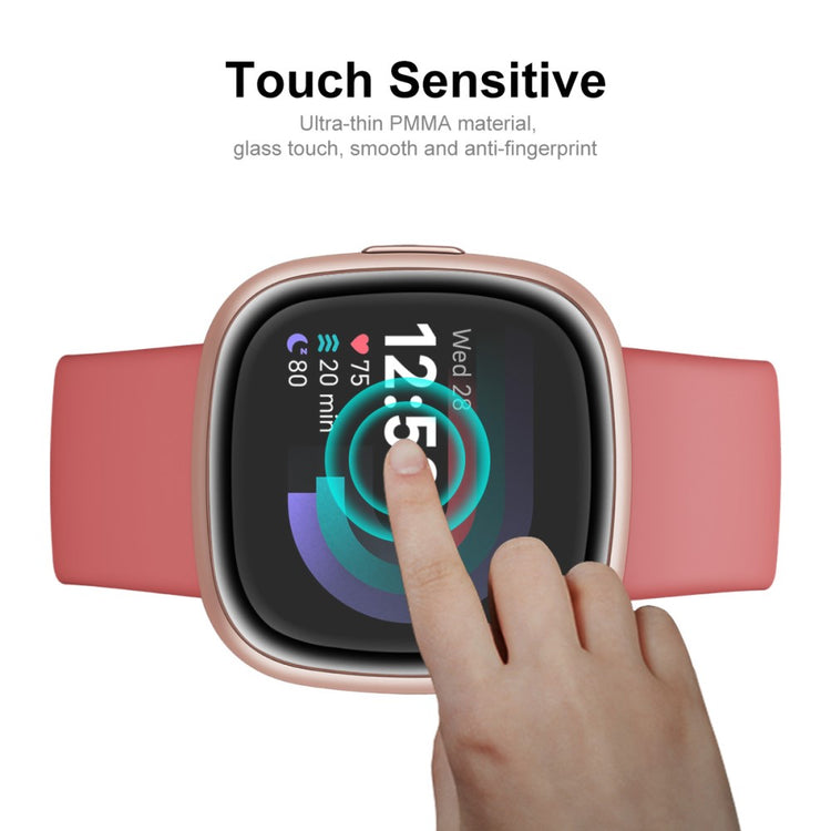2stk Fitbit Sense 2 / Fitbit Versa 4 Plastik Skærmbeskytter - Gennemsigtig#serie_655