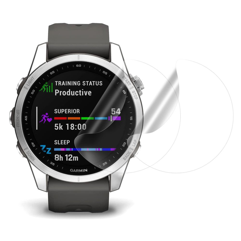 2stk Garmin Fenix 7S Plastik Skærmbeskytter - Gennemsigtig#serie_180