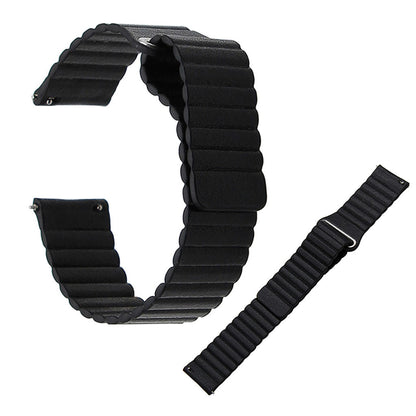 Samsung Gear S3 Classic / Frontier / Huawei Watch GT / genuine leather watch band - Black#serie_1