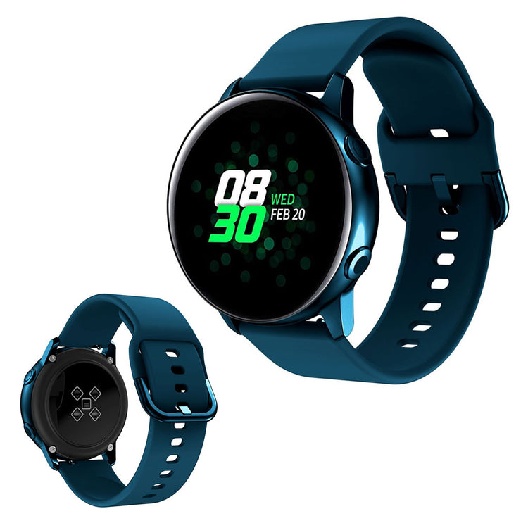 Vildt fed Amazfit GTS / Huawei Watch GT 2 42mm Silikone Rem - Blå#serie_2