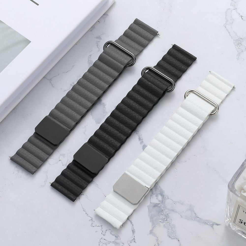 Vildt elegant Universal Ægte læder Urrem - Hvid#serie_7