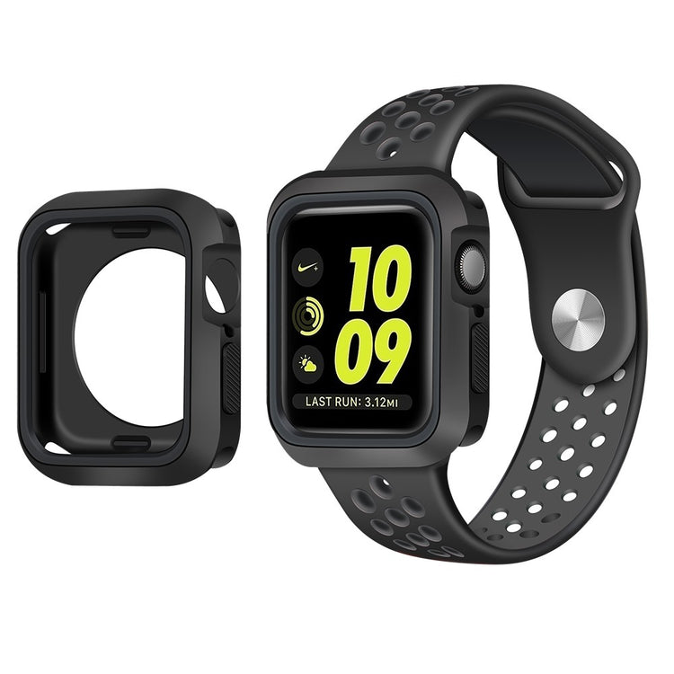 Apple Watch Series 7 41mm  Silikone Bumper  - Sort#serie_2