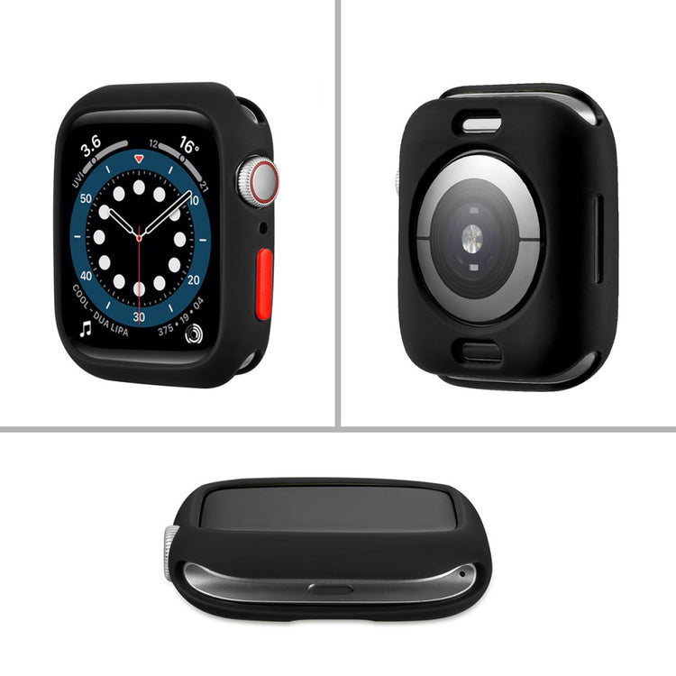 Vildt Fed Apple Watch Series 7 41mm Cover med Skærmbeskytter i Silikone - Gennemsigtig#serie_2