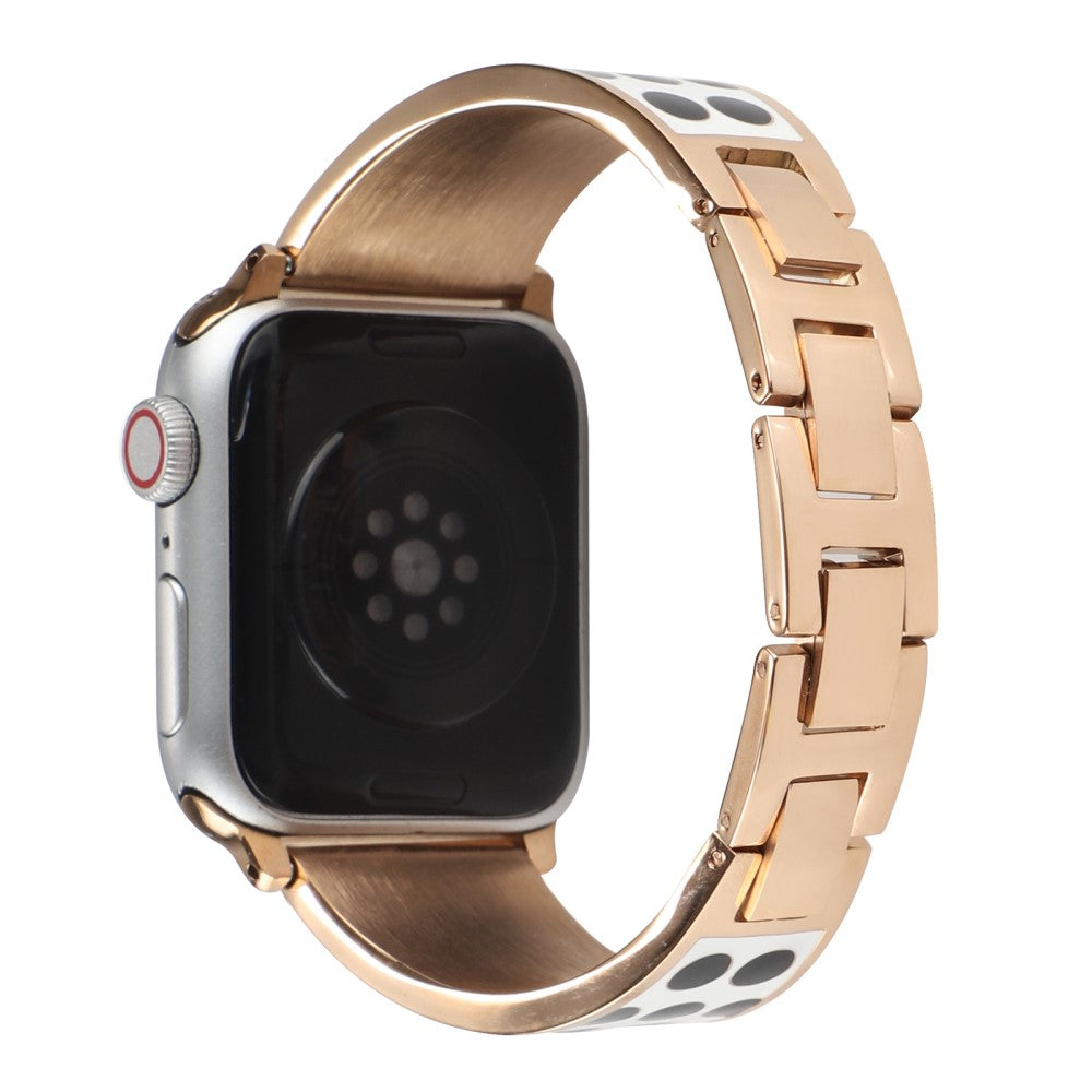 Super skøn Apple Watch Series 7 41mm Metal Rem - Guld#serie_5