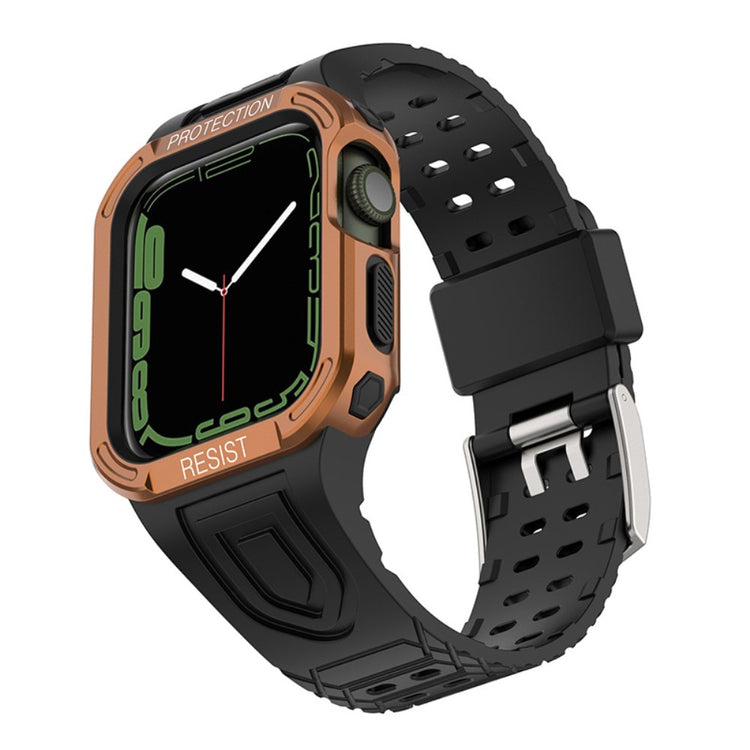 Apple Watch Series 7 41mm Silikone Rem med Cover - Pink#serie_7