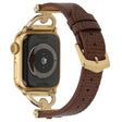 Klassisk Apple Watch Series 7 41mm Metall og Kunstlær Reim