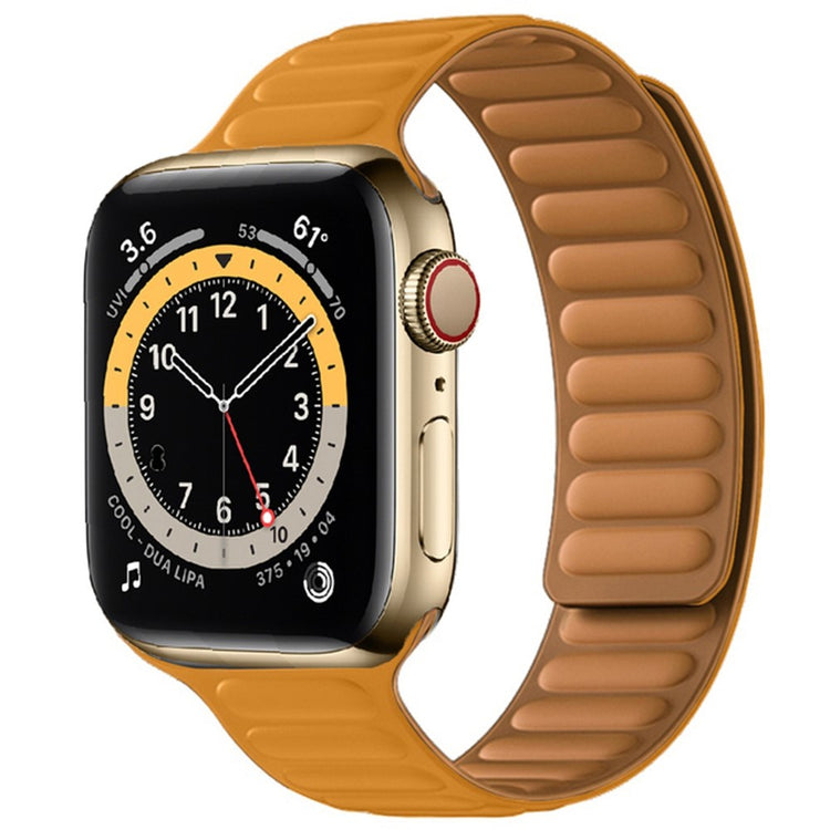 Stilren Apple Watch Series 7 41mm Silikone Rem - Gul#serie_9