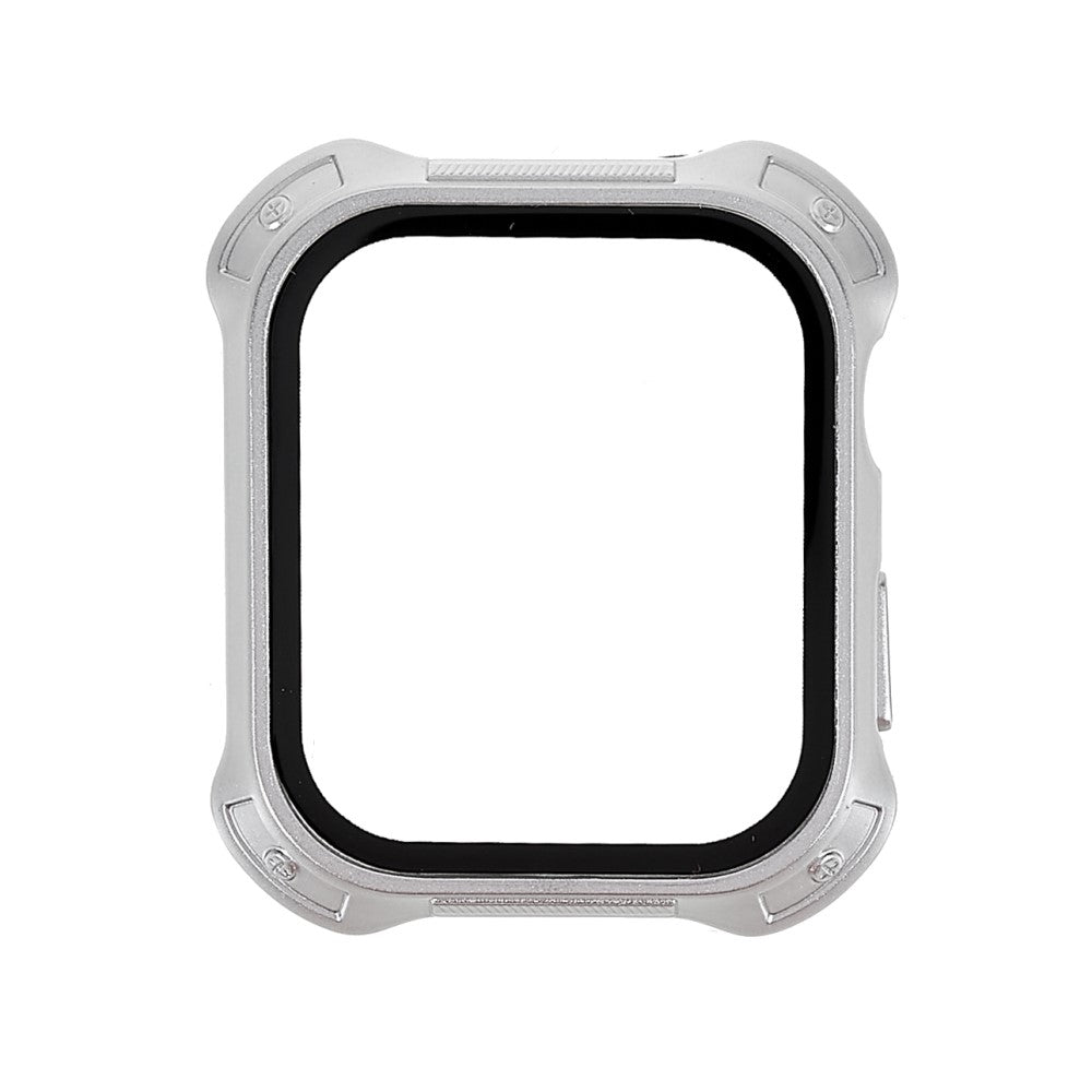 Meget Godt Apple Watch Series 7 41mm Cover med Skærmbeskytter i Plastik og Hærdet Glas - Sølv#serie_3