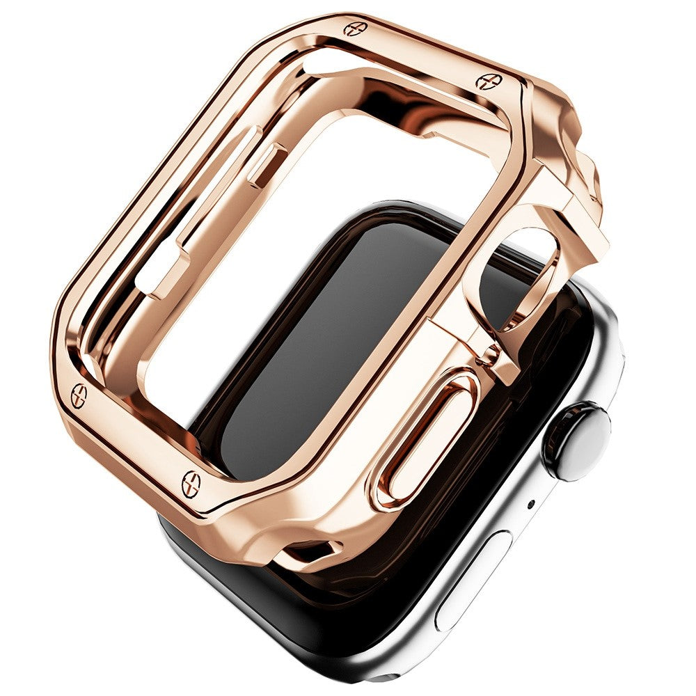 Apple Watch Series 7 41mm  Silikone Bumper  - Guld#serie_8
