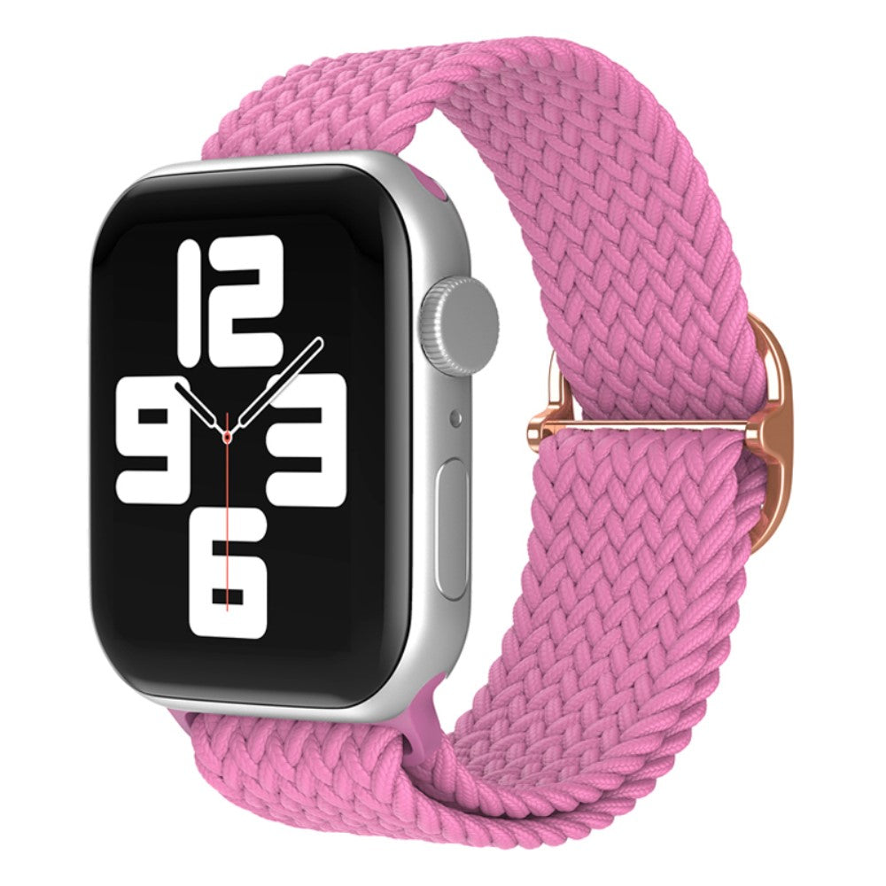 Vildt skøn Apple Watch Series 7 41mm Stof Urrem - Pink#serie_9